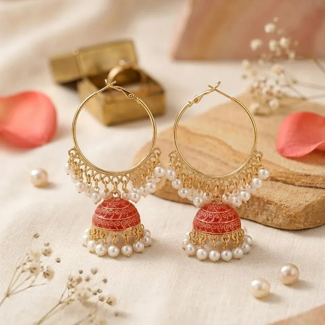 Modern style Gold plated jhumka